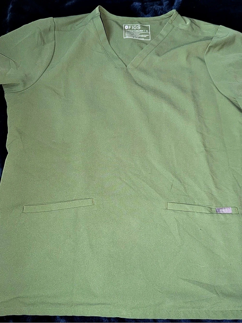 FIGS Technical Collection Fern Green XL Casma Scrub Top